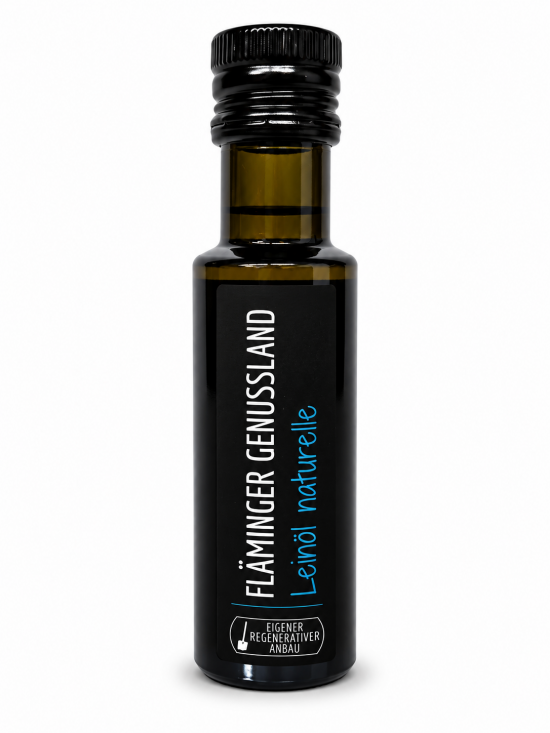 Leinöl 100 ml kaltgepresstes Omega 3 Öl - Fläminger Genussland