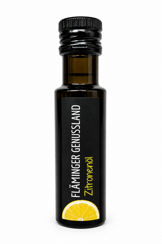 Zitronenöl 100 ml kaltgepresst - Fläminger Genussland